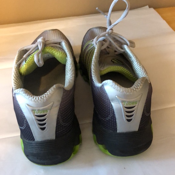 K-Swiss Gray and Green Athletic Shoes - Picture 3 of 7